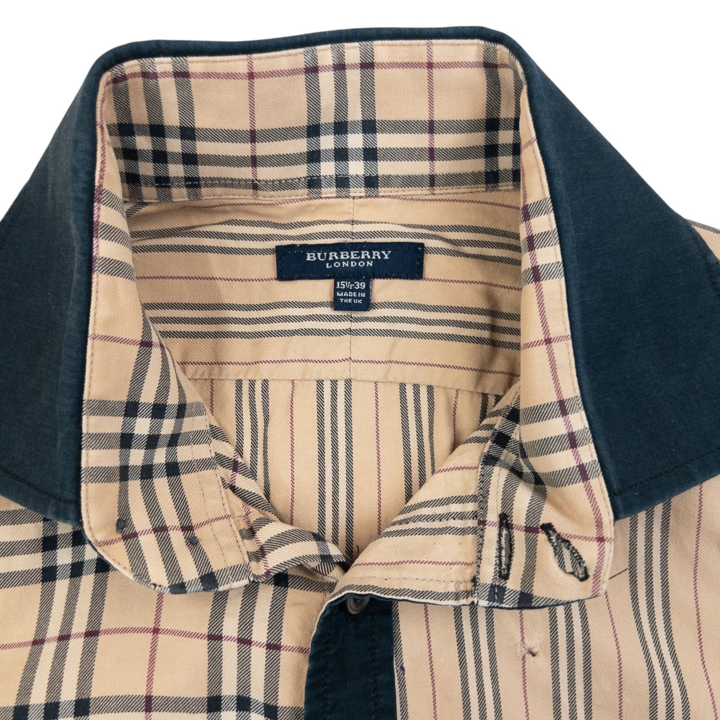 Vintage 2000s Burberry Nova Check Stripe Long Sleeve Button Up Shirt Size M | Medium, Multicoloured