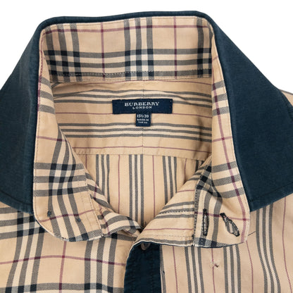 Vintage 2000s Burberry Nova Check Stripe Long Sleeve Button Up Shirt Size M | Medium, Multicoloured