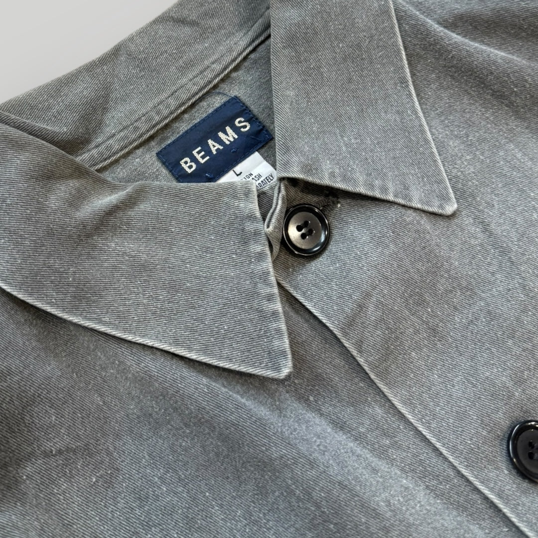 Beams Cotton Canvas Chore Jacket L | Default Title, Grey