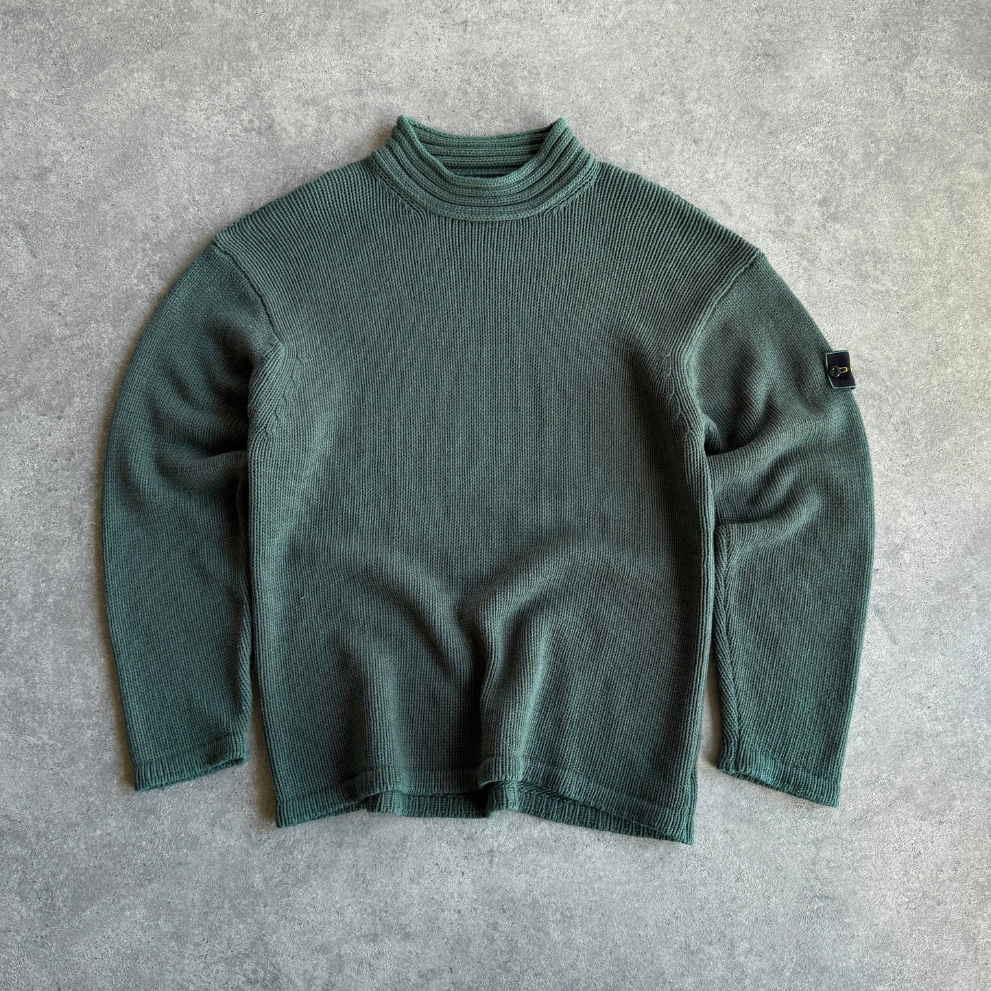 Stone Island RARE A/W 1998 roll neck knitted jumper (XL)