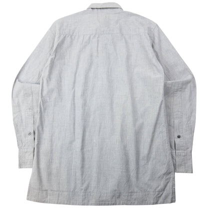 Vintage 90s Yohji Yamamoto D'Urban A.A.R Half Button Up Shirt Size M | Medium, Grey