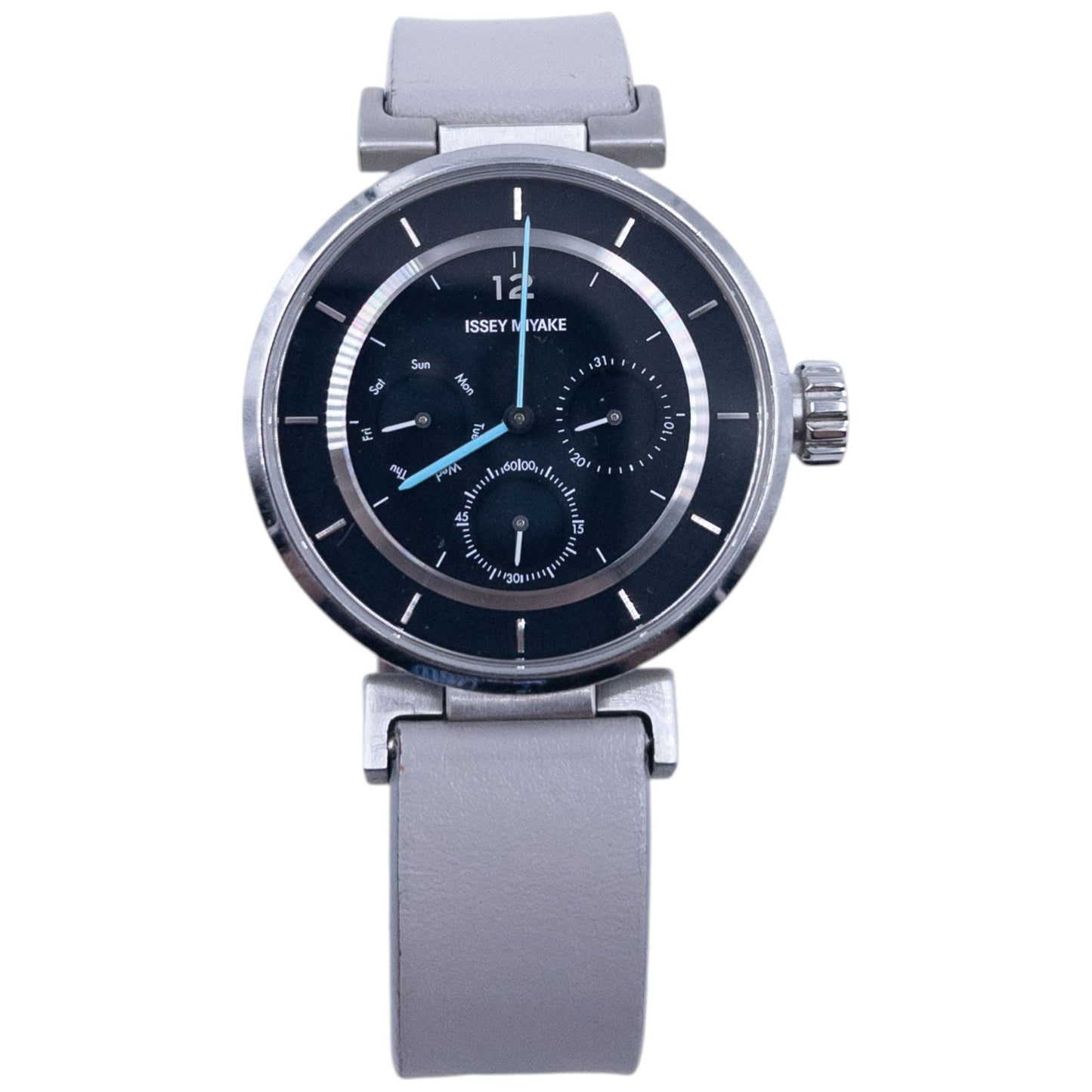 Issey Miyake Leather Watch | O/S, Black