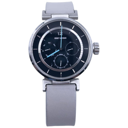 Issey Miyake Leather Watch | O/S, Black