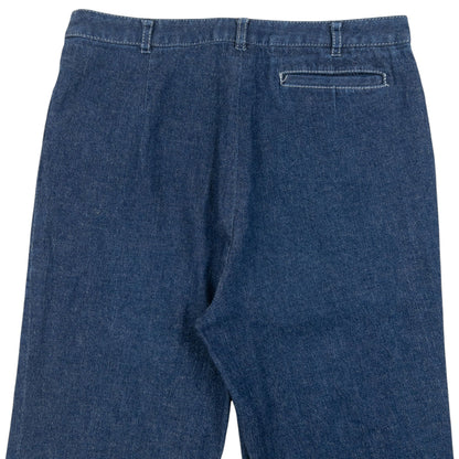 Vintage 2000s Burberry Nova Check Cuff Denim Jeans Size W27 | W27, Navy