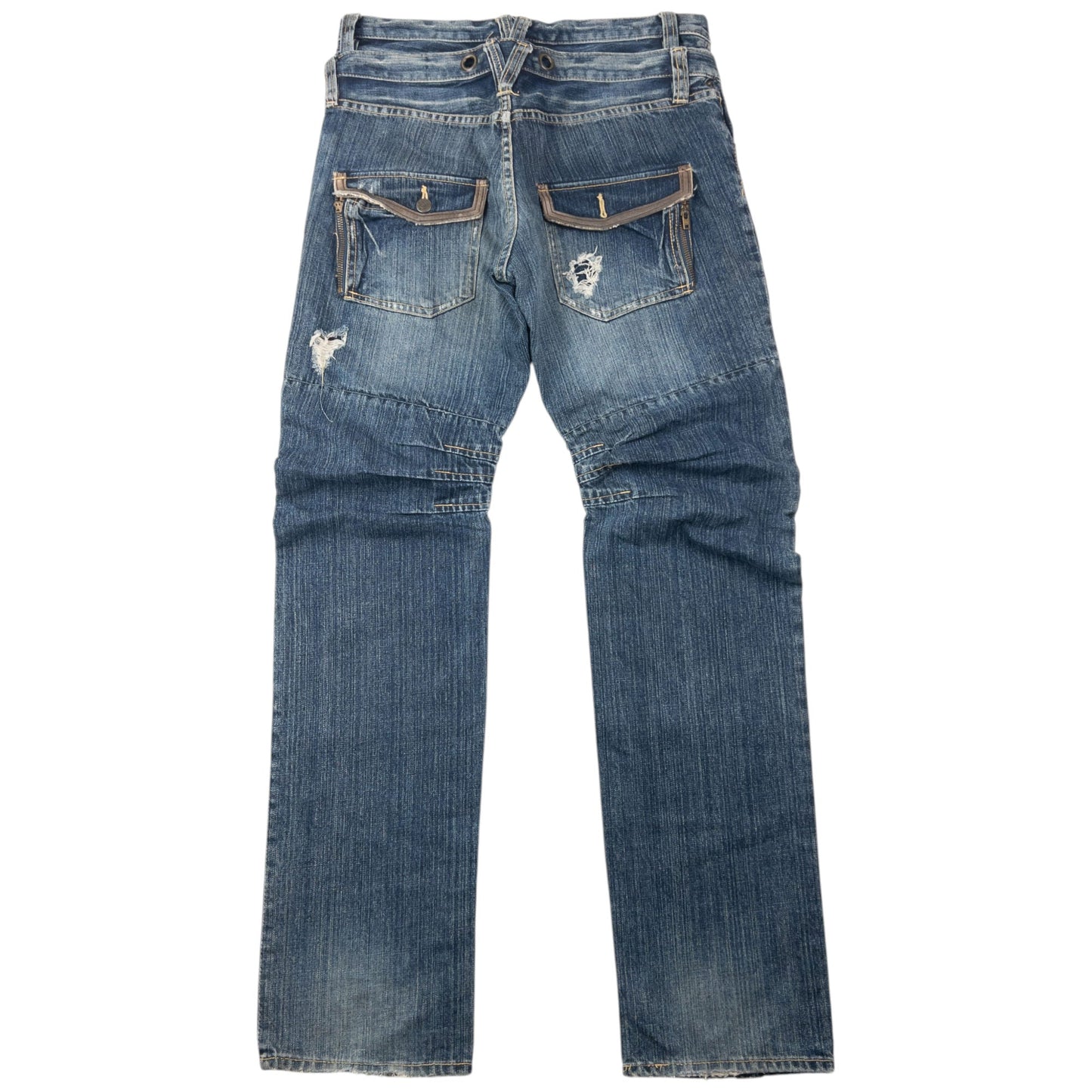 Vintage 2000s PPFM Layered Denim Jeans Size W32 | W32, Multicoloured