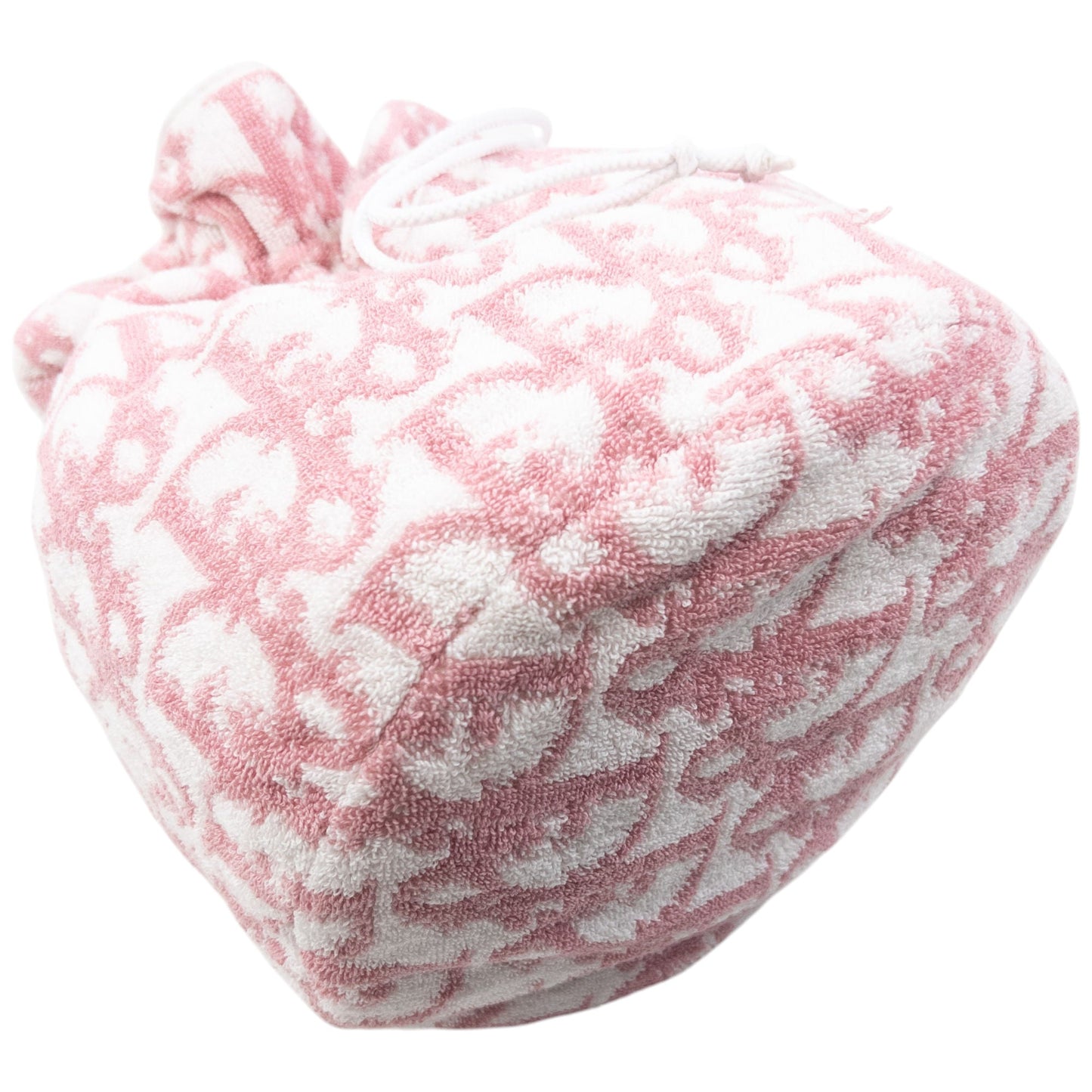 Vintage 2000s Dior Monogram Terry Cloth Drawstring Bag