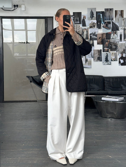 Burberry London 2000s Quilted Nylon Single Breasted Coat - L