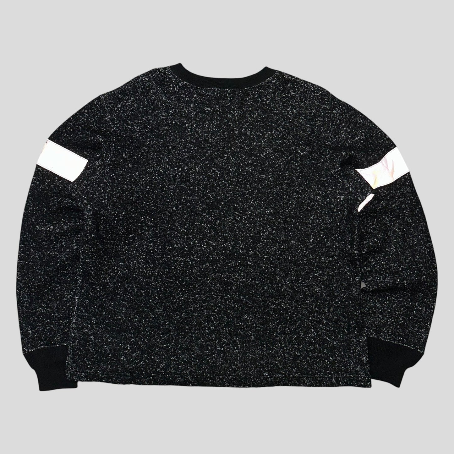 Junya Watanabe MEN 2018 Speckled 3M Reflective Panelled Knit - L (M) | Default Title, Grey