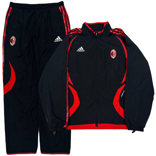 Adidas AC Milan 2006/07 Tracksuit In Black & Red ( L )