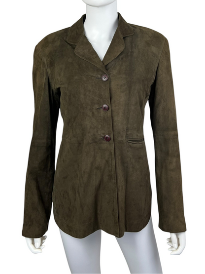 Emporio Armani suede jacket | Brown, Brown