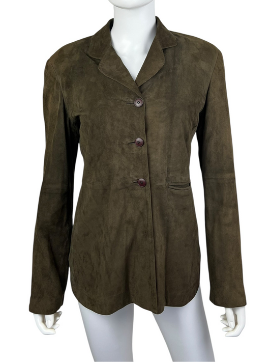 Emporio Armani suede jacket | Brown, Brown