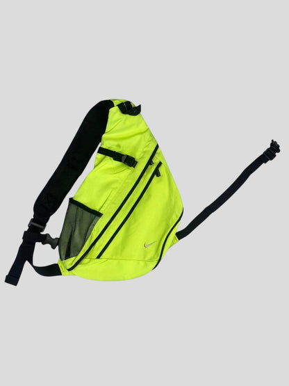 Nike 00’s Neon Green Tri-harness Bag | O/S, Green