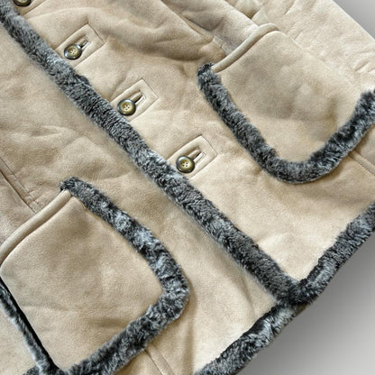 PPFM Fur Lined Overcoat Womens XL