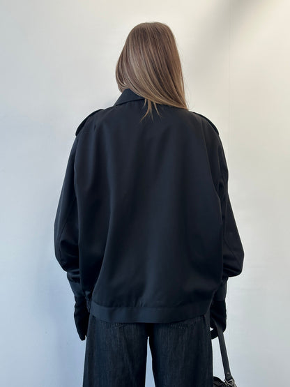 Italian Vintage 2000s Pure Wool Bomber Jacket - XL/XXL