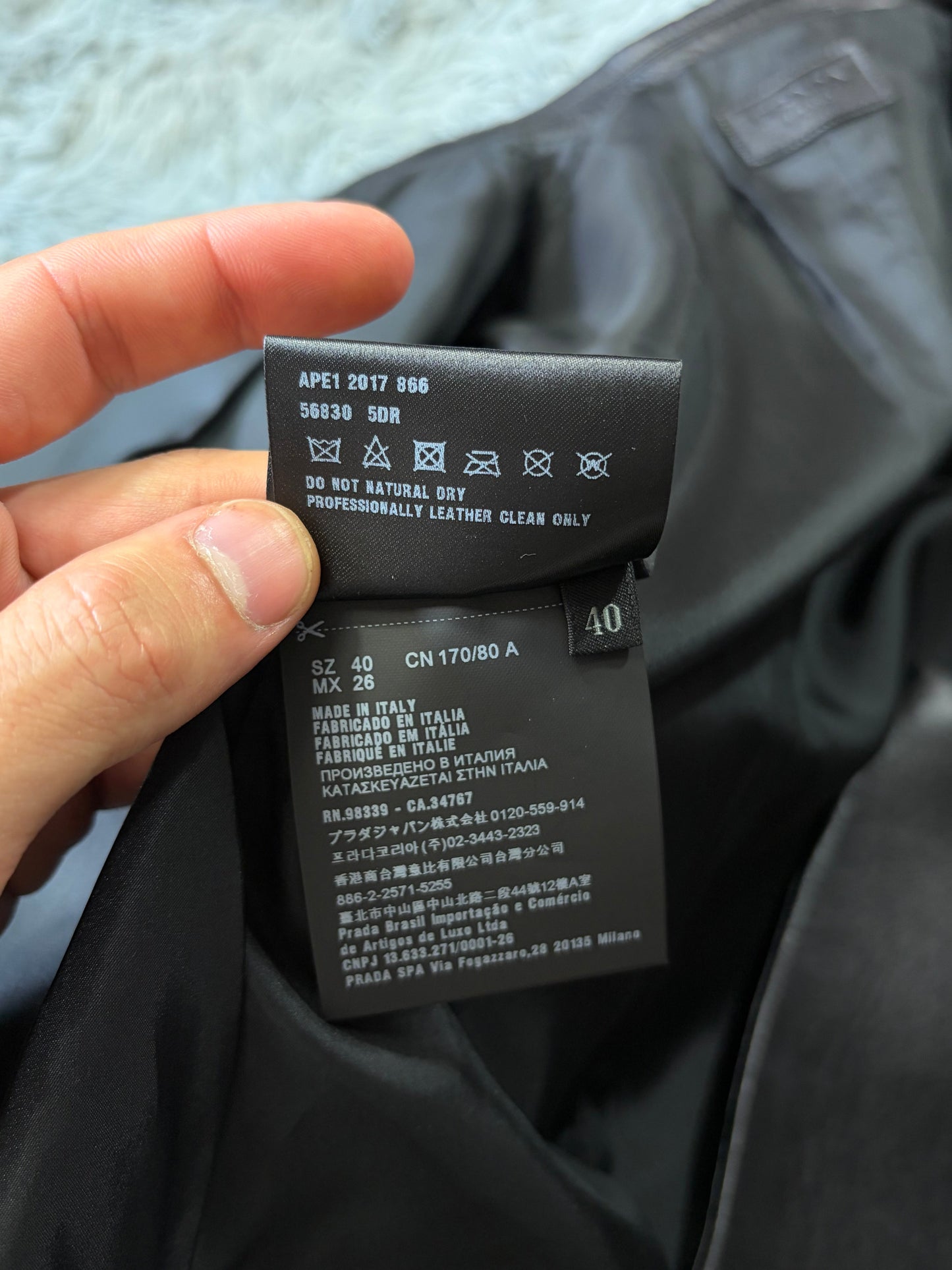 Prada 2018 Race Logo Leather Belted Trench Coat - IT40 | O/S, Black