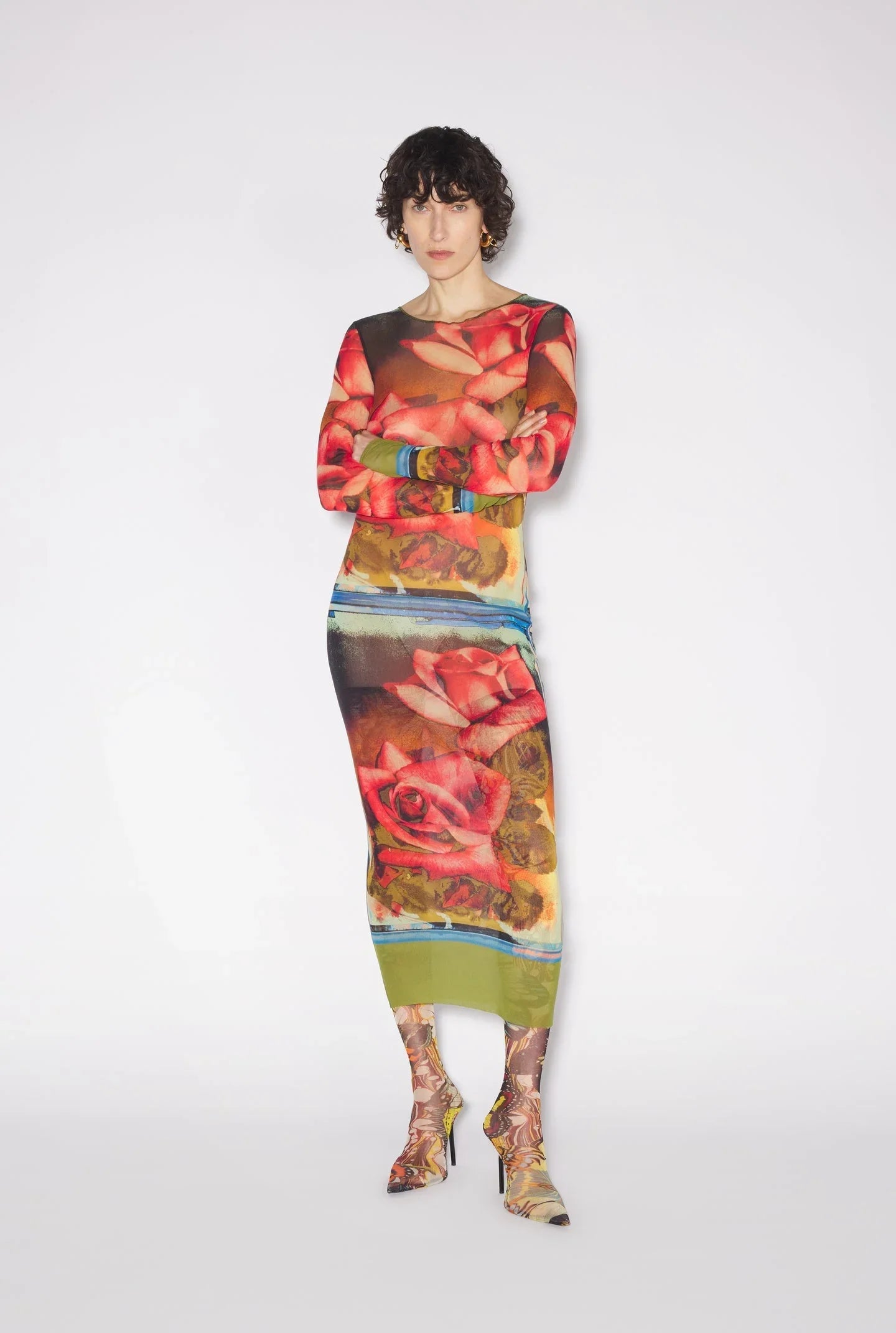 Jean Paul Gaultier 1990s rose dress