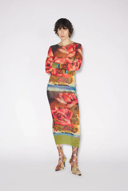 Jean Paul Gaultier 1990s rose dress