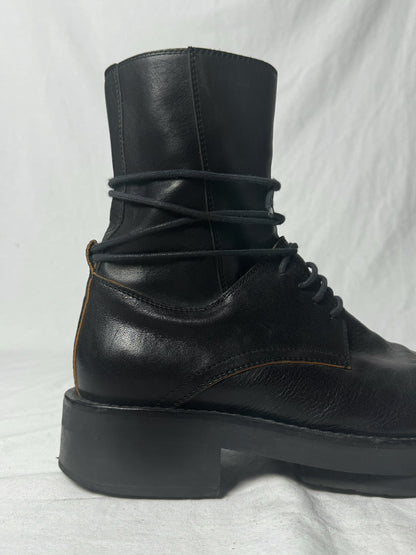 ANN DEMEULEMEESTER LACE UP BOOT | Default Title, Black