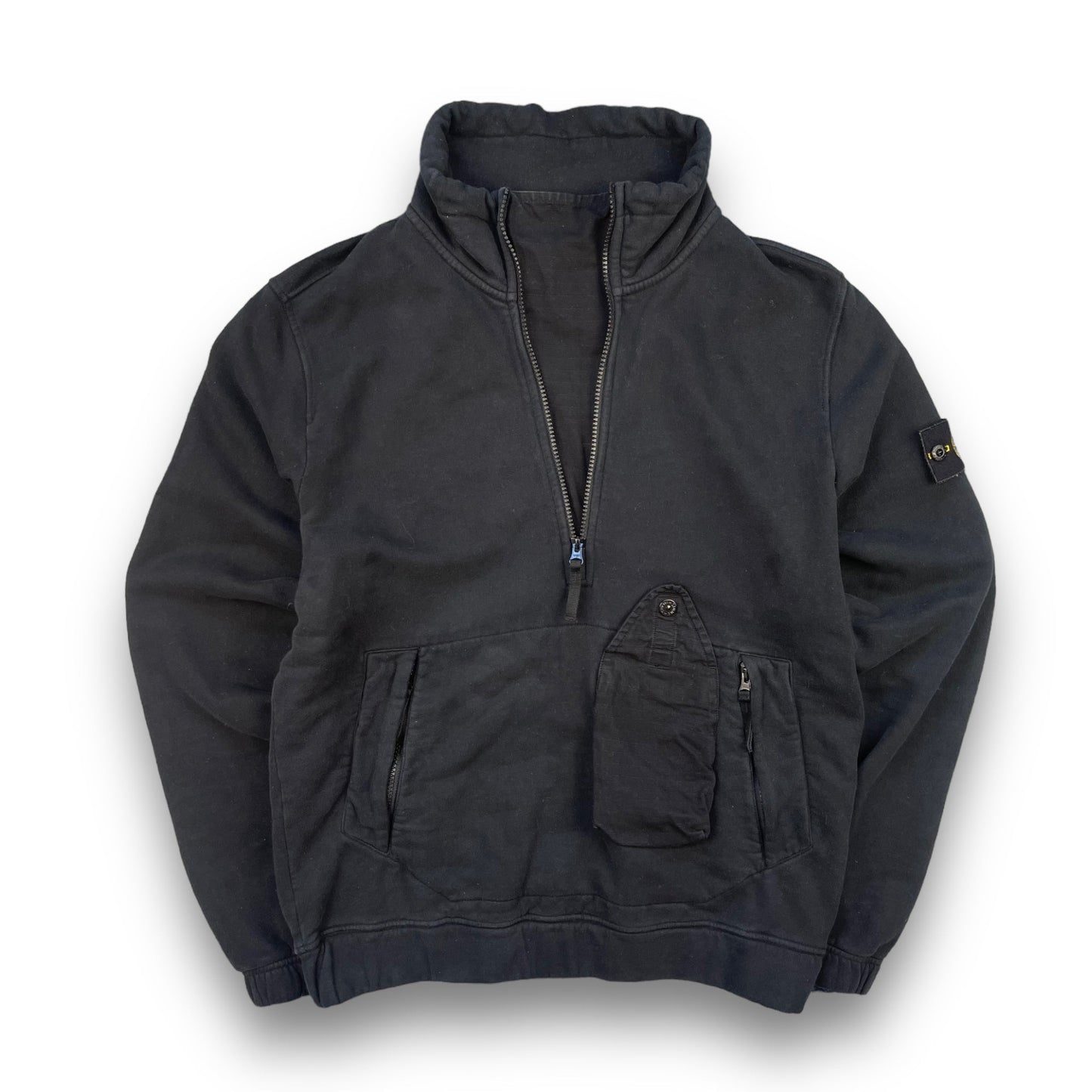 AW2020 Stone Island 1/4 Zip Jumper (M) | Default Title, Black