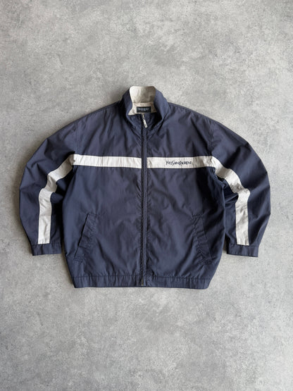 yves saint laurent 2001 lightweight spellout shell jacket (m) | Default Title, Multicoloured