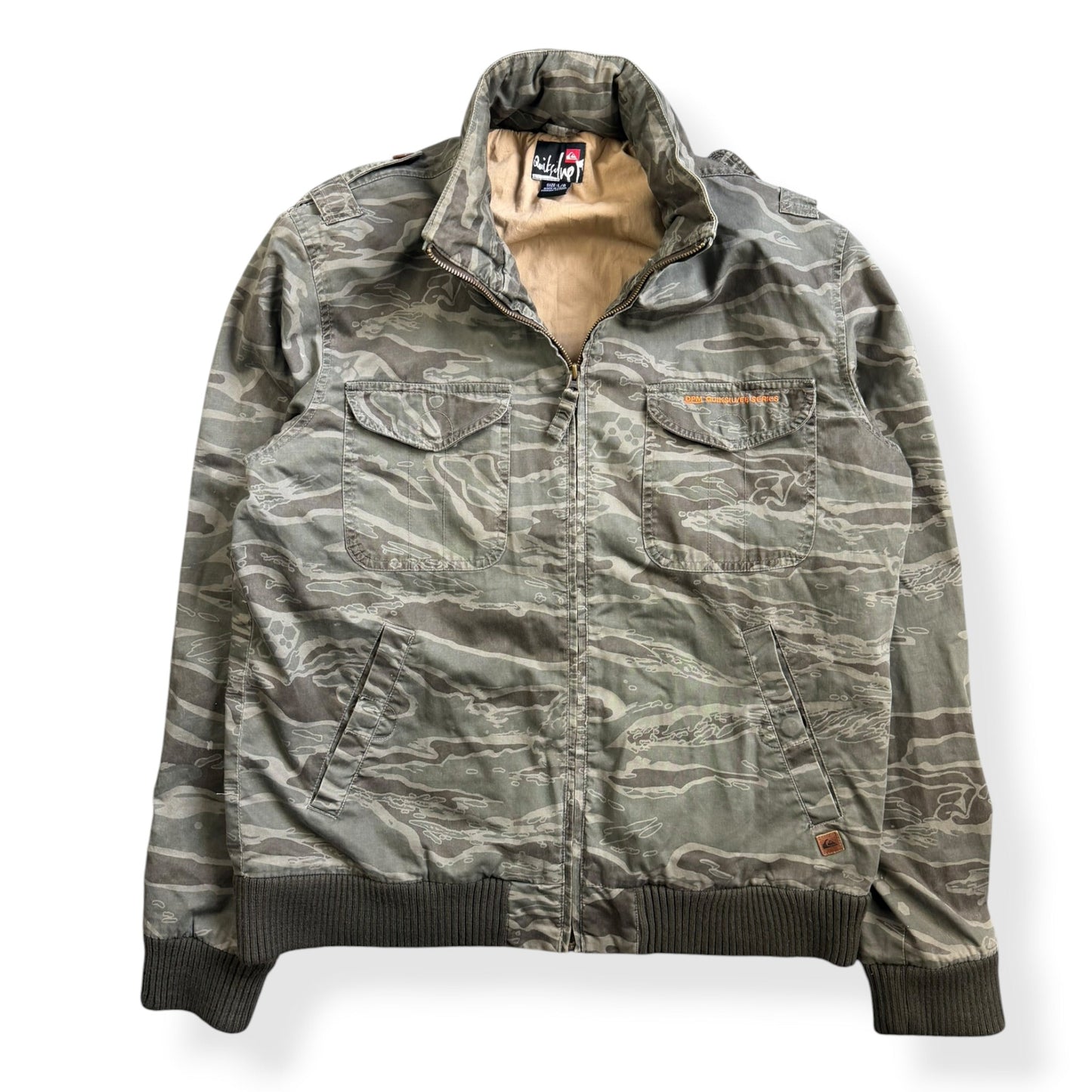 2000's Quiksilver DPM Series Camouflage Jacket (L) | Large, Multicoloured