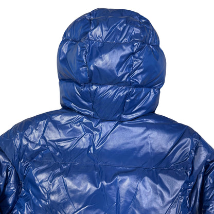 Duvetica Puffer Jacket In Blue & White ( L )