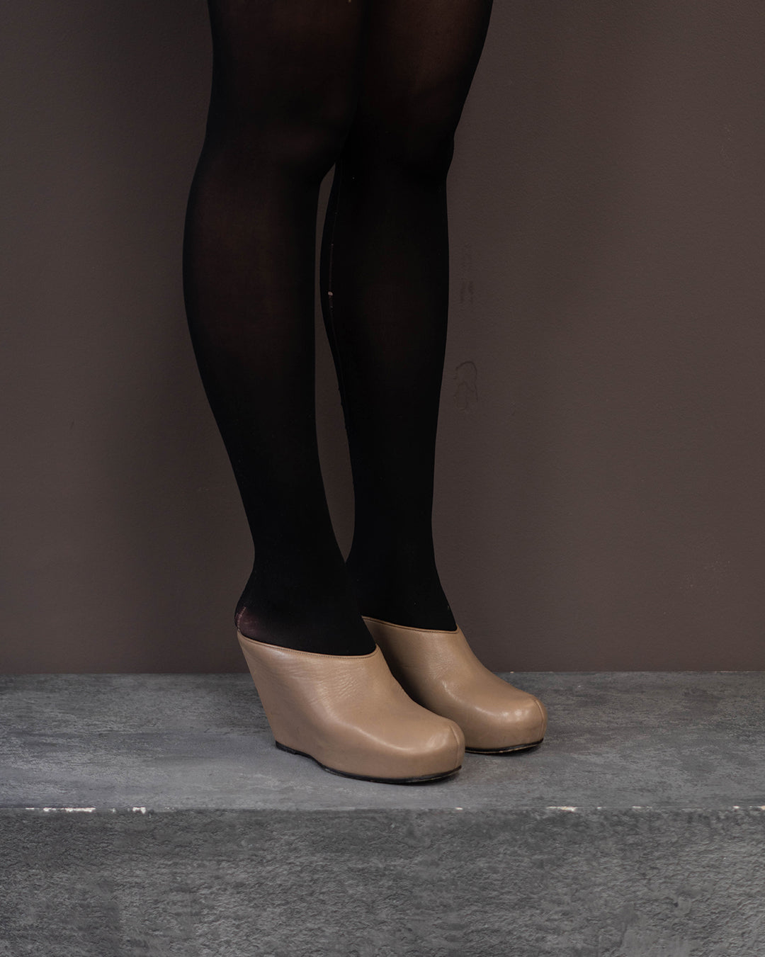 RICK OWENS PLATFORM SHOES (EU 36) | DEFAULT TITLE, Beige