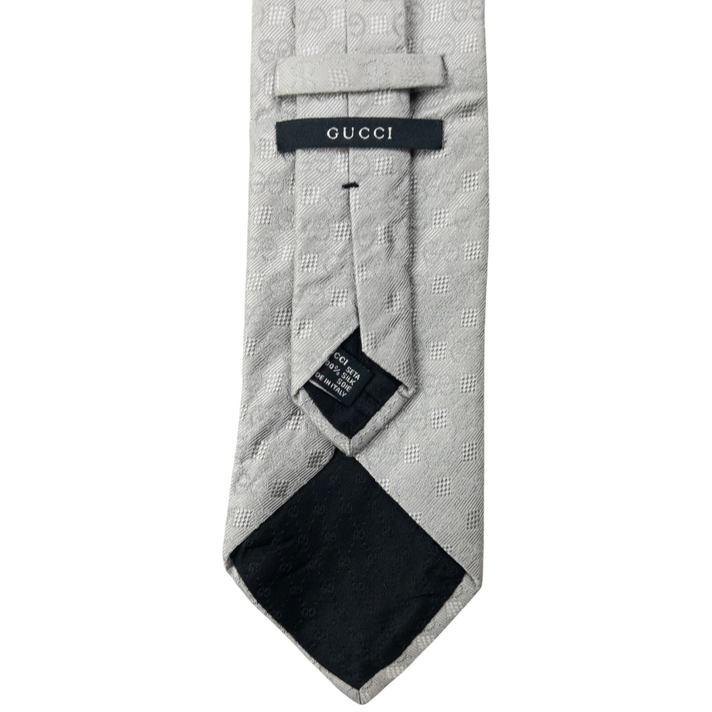 Vintage Gucci Monogram Silk Tie