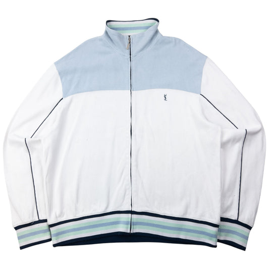 Vintage 2000s YSL Yves Saint Laurent Zip Up Sweatshirt Size XL | XL, Multicoloured