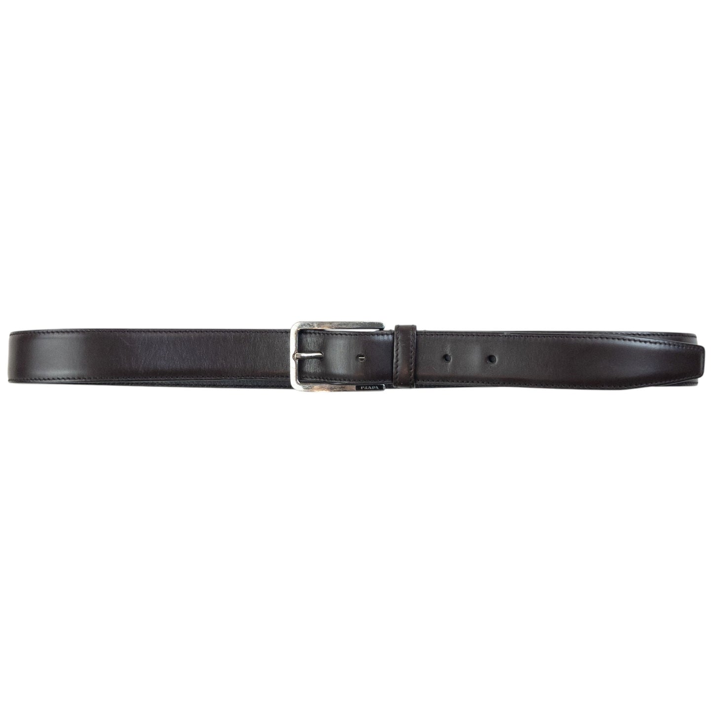Vintage 2000s Prada Leather Belt Size XL | O/S, Brown