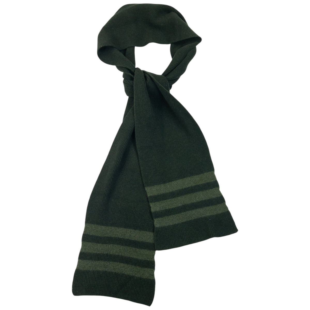 Vintage 90s Yohji Yamamoto A.A.R Long Wool Knit Scarf | O/S, Green