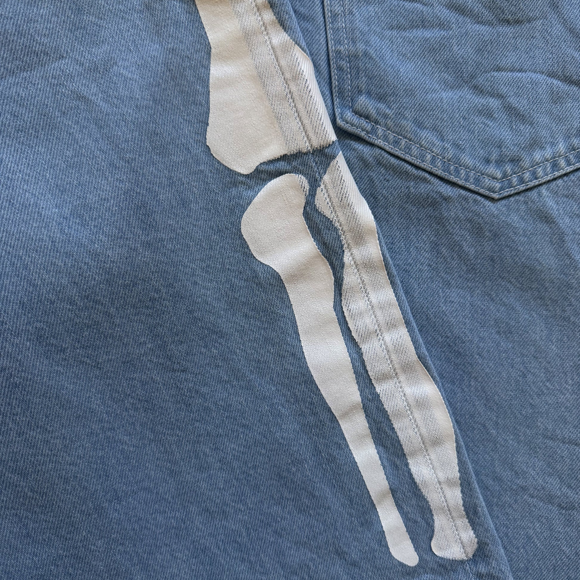 Vanson Leathers Bone Denim Shorts - W36" | W36, TBD