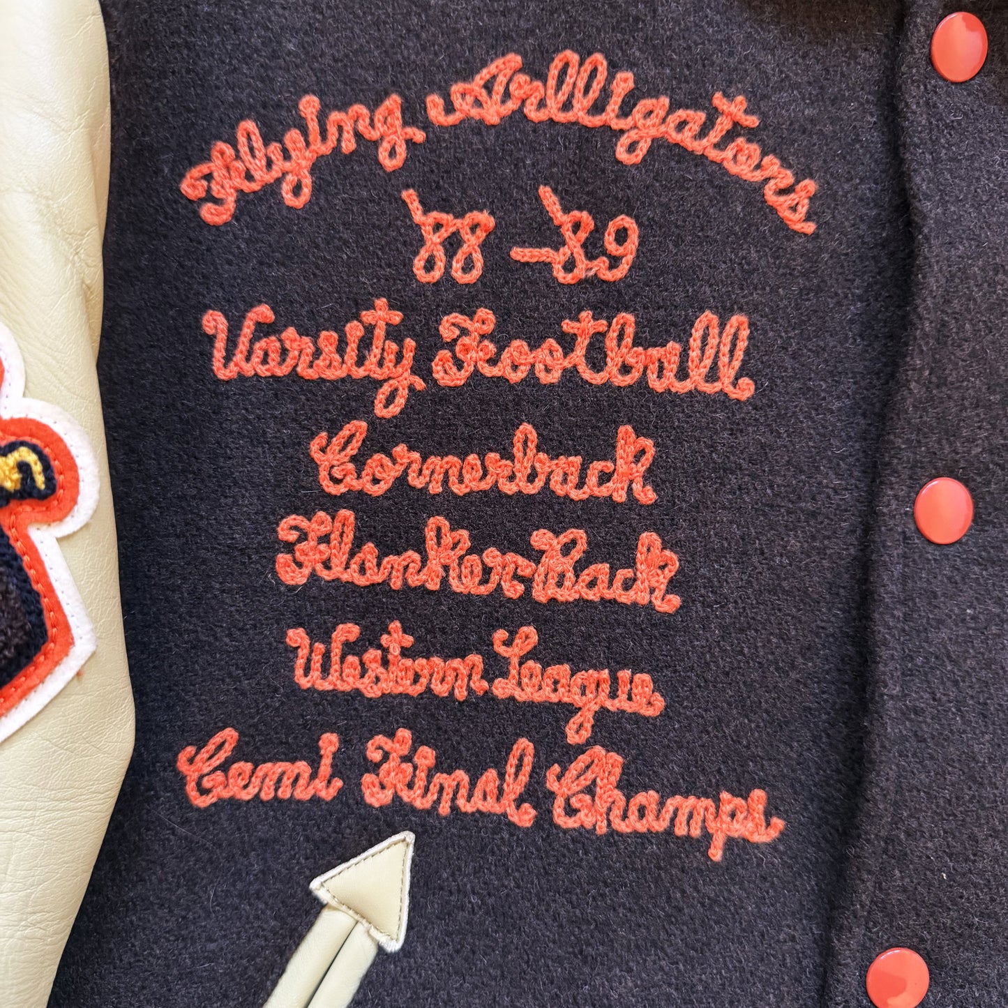 Whitesville 'Flying Alligators' Varsity Jacket - L