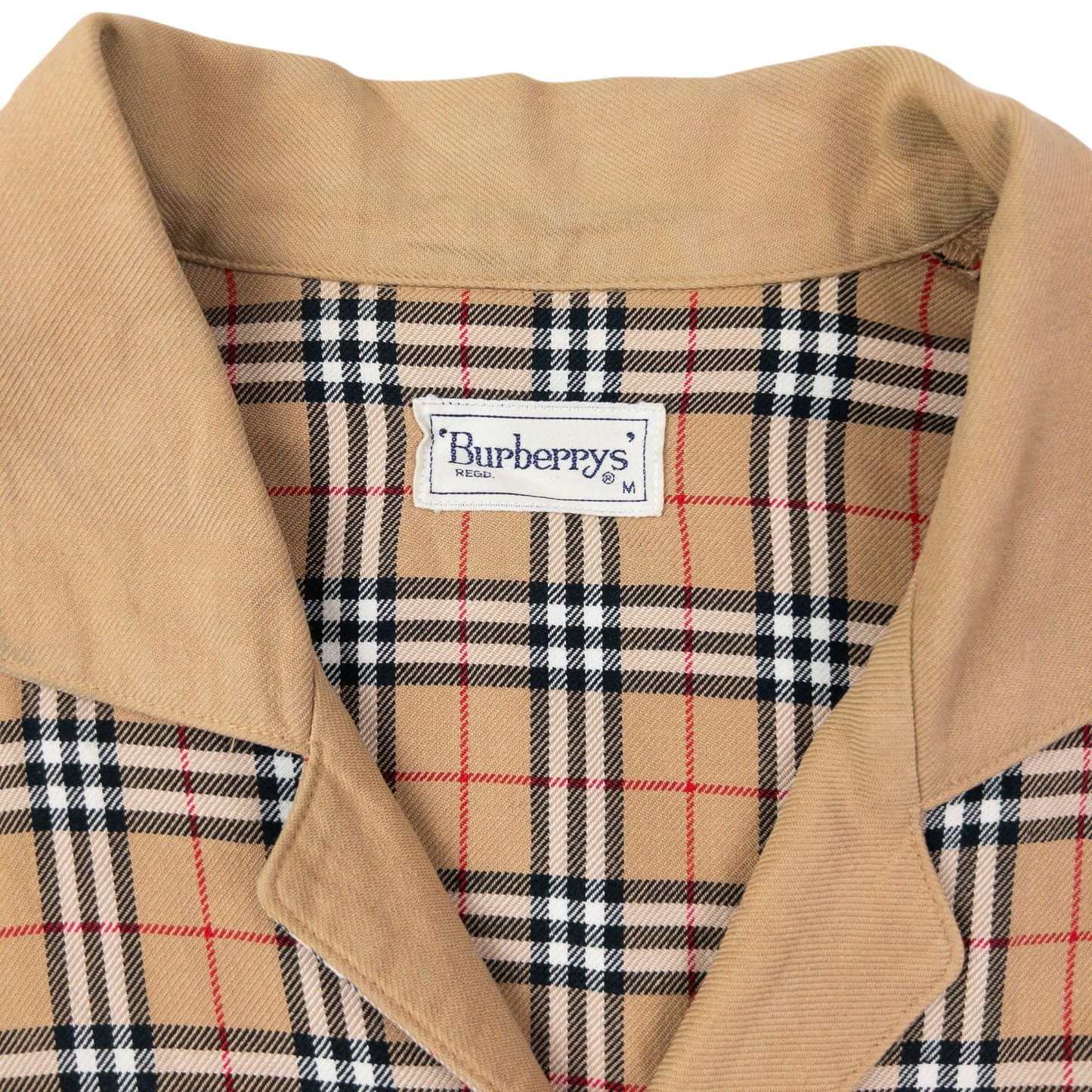 Vintage 90s Burberry Nova Check Long Sleeve Button Up Shirt Size M | Medium, Beige