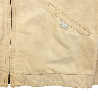 Vintage 90s Carhartt Zip Up Jacket Size L | Large, Beige