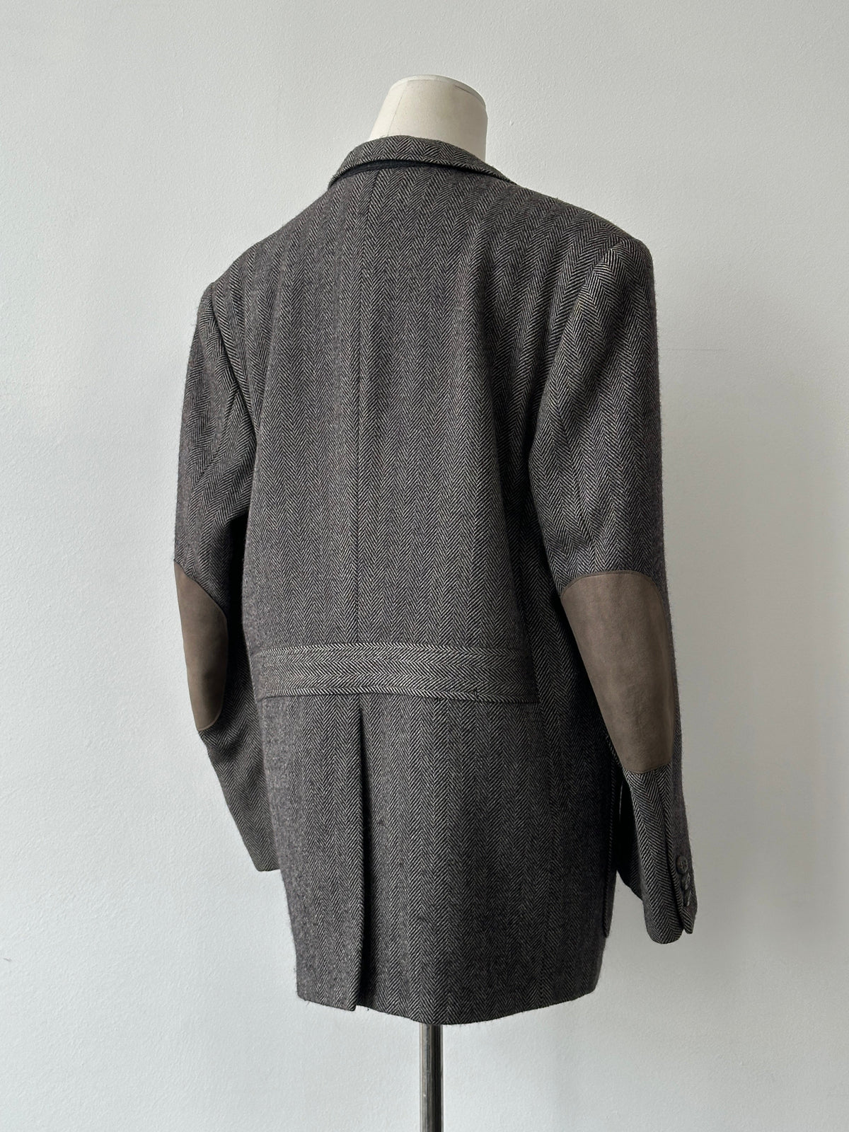 Christian Dior Sports 1980s Pure Wool Herringbone Blazer - M-L