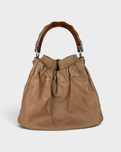 2010s Miu Miu Vitello Leather Brown Shoulder Bag | O/S, Multicoloured