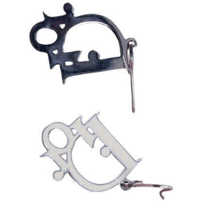 Vintage Dior Logo Earrings