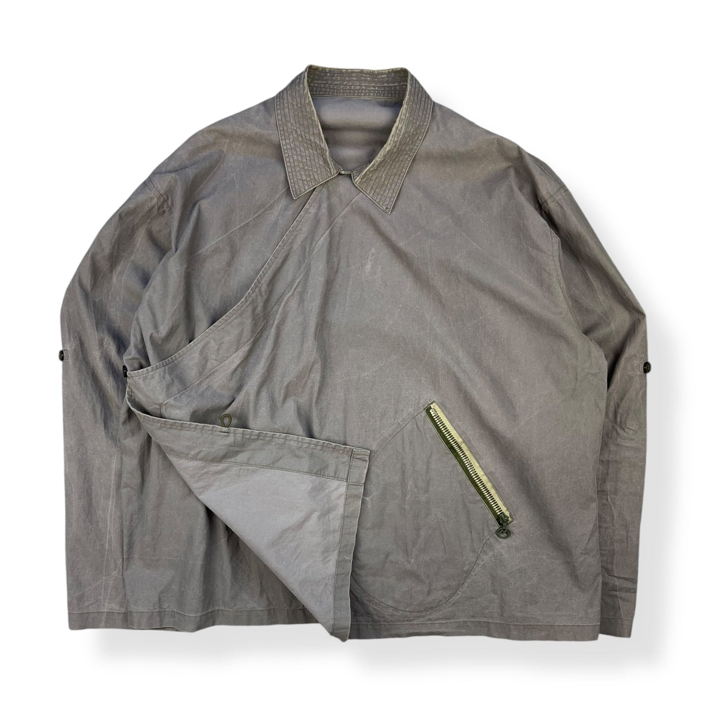 1999 Maharishi Lightweight Flap-Over Jacket (XL) | Default Title, Grey