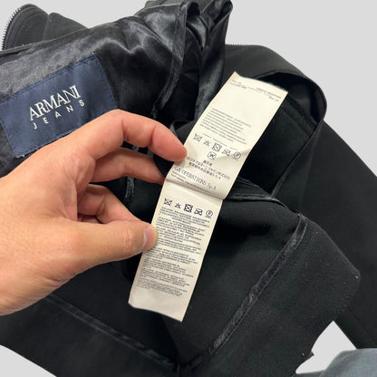 Armani Jeans 00’s Cropped Jacket - IT38 (UK6) | XS, Black