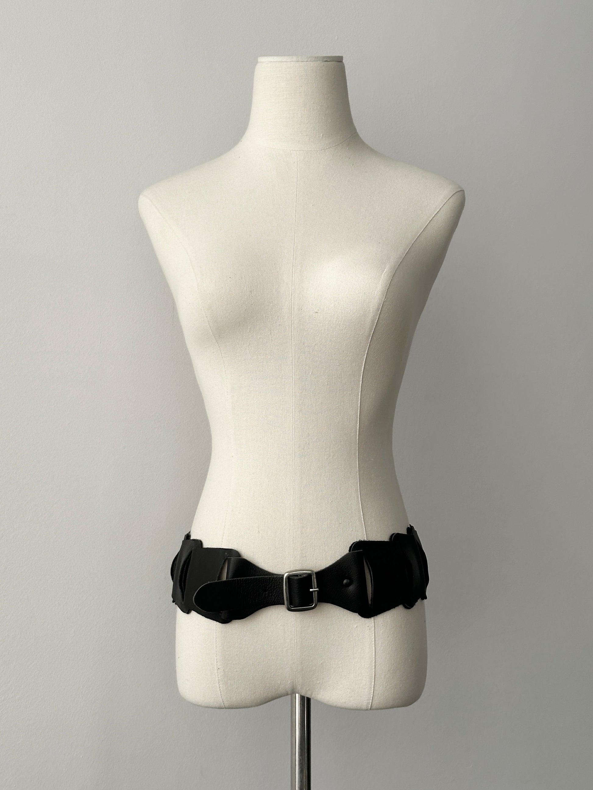 Vintage 2000s Leather Chunky Belt - W34-36