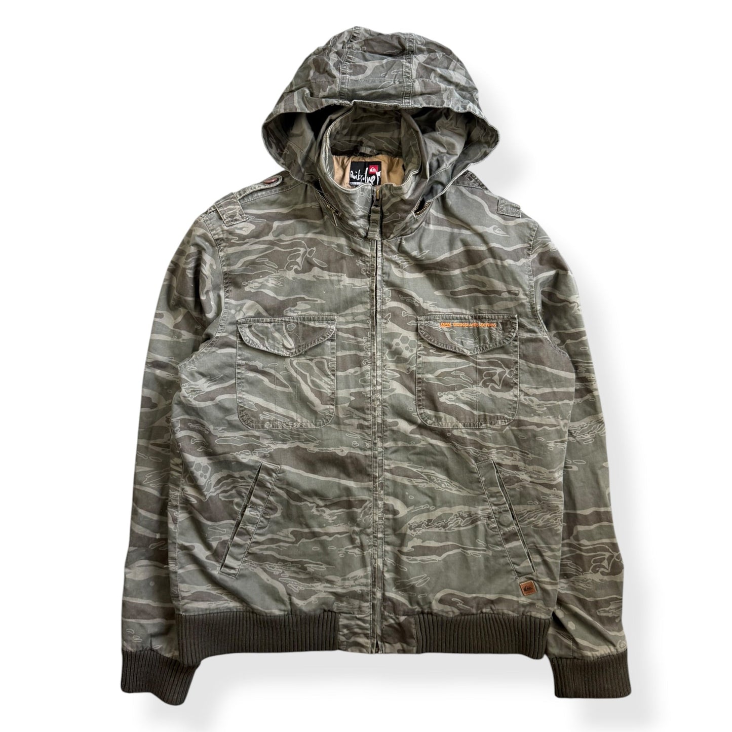 2000's Quiksilver DPM Series Camouflage Jacket (L) | Large, Multicoloured
