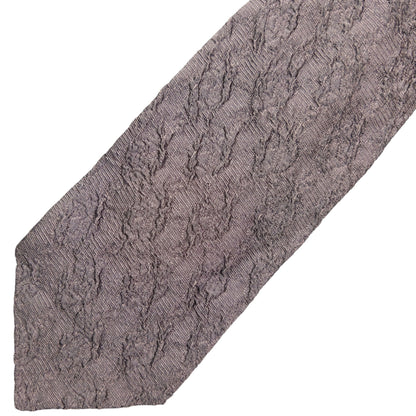Vintage 2000s Issey Miyake Crinkle Silk Tie | O/S, Grey
