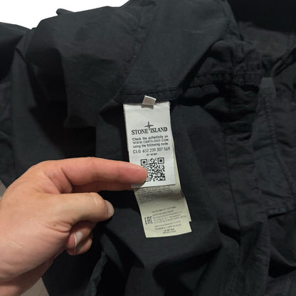 Stone Island Black Pullover Ghost Smock | XXXL, Black