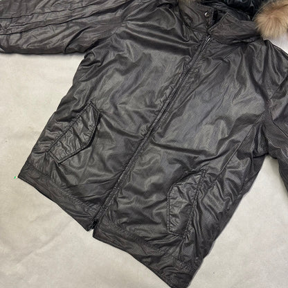 Takeo Kikuchi Reversible Puffer Jacket With Fur Hood ( L )