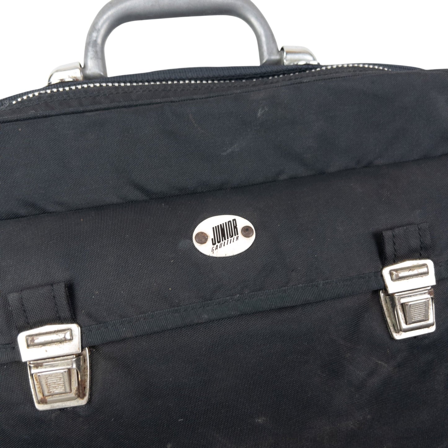Vintage 80s Gaultier JUNIOR Briefcase Bag | O/S, Black
