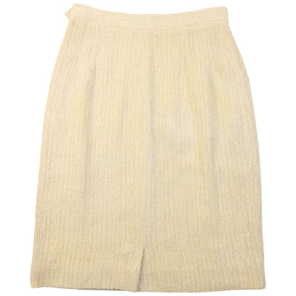 Vintage 90s Gucci By Ribbed Skirt Womens Size W24 | W24, Cream