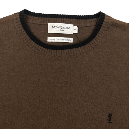 Vintage 2000s YSL Yves Saint Laurent Cashmere Jumper Size M | Medium, Multicoloured