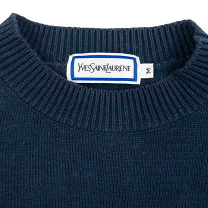 Vintage 80s YSL Yves Saint Laurent Pattern Knit Jumper Size S | Small, Multicoloured