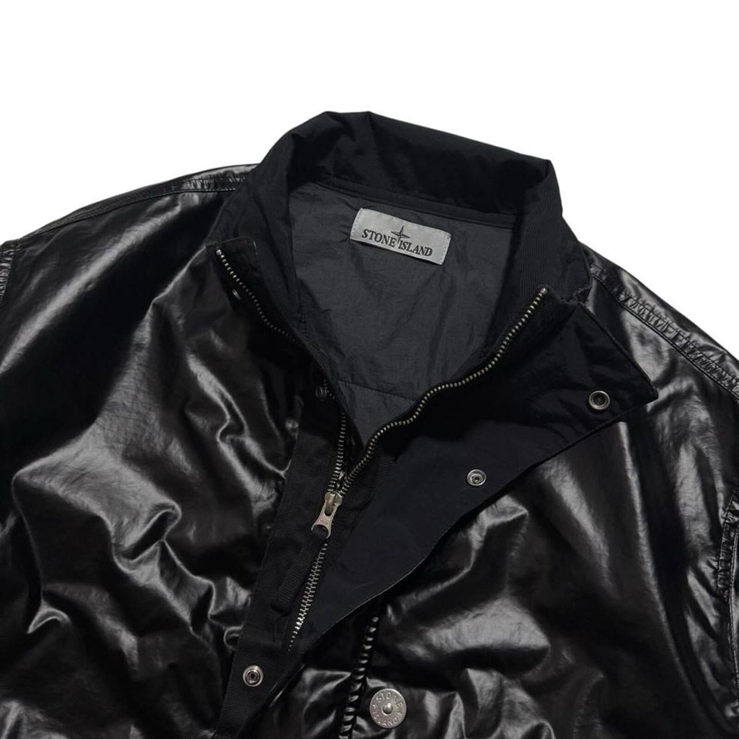 Stone Island Mussola Gommata-TC Jacket | Medium, Black